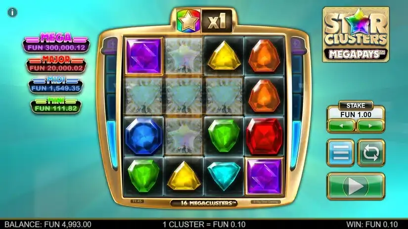 Star Clusters Megapays slot screenshot 2