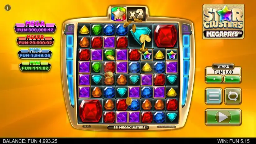 Star Clusters Megapays slot screenshot 4