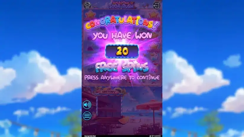 Amazing Soda Rush slot screenshot 3