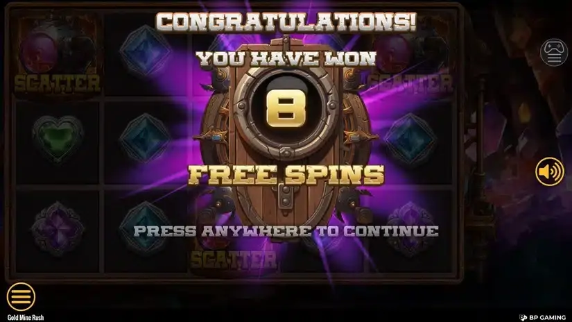 Gold Mine Rush slot screenshot 3