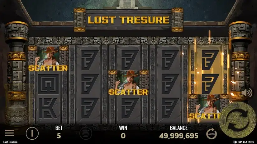 Lost Treasure slot screenshot 2