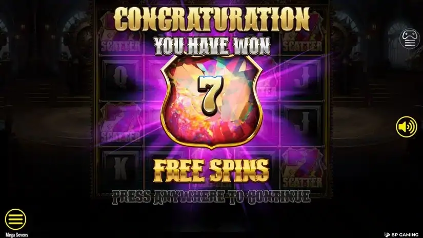 Mega Sevens slot screenshot 3