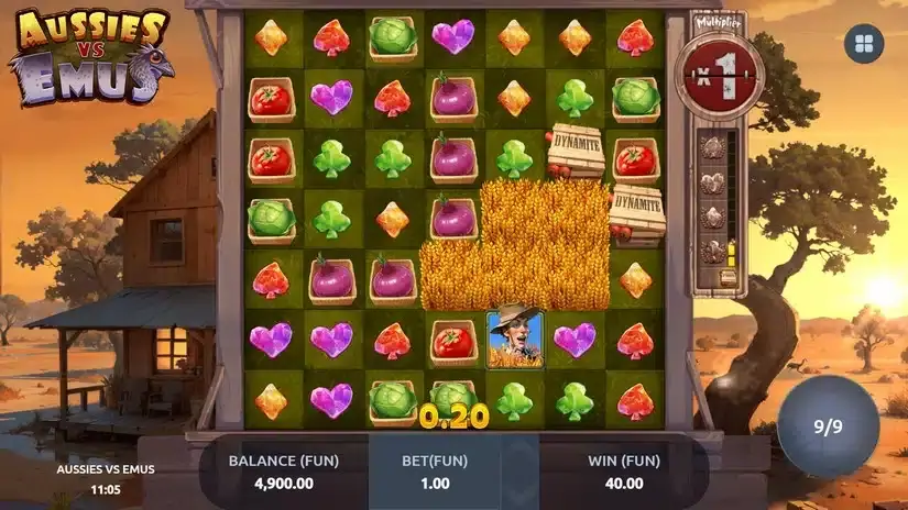 Aussies vs Emus slot screenshot