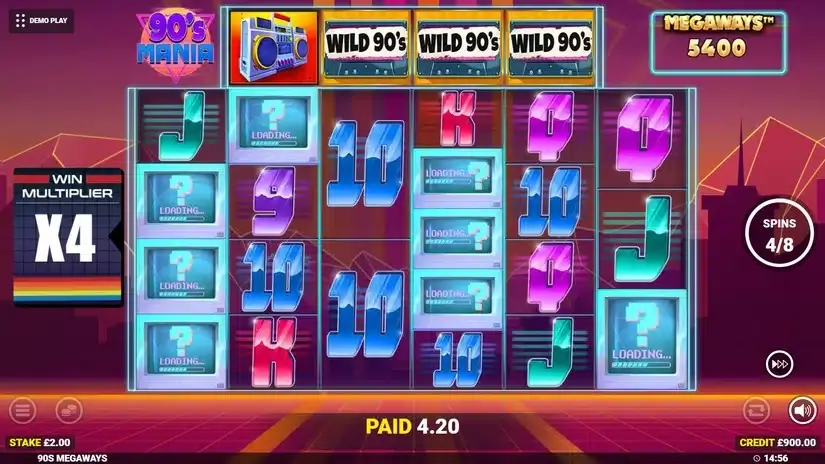 90’s Mania Megaways slot screenshot 6