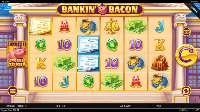 Bankin Bacon slot screenshot 1
