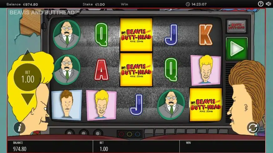 Beavis and Butt-Head slot screenshot 1