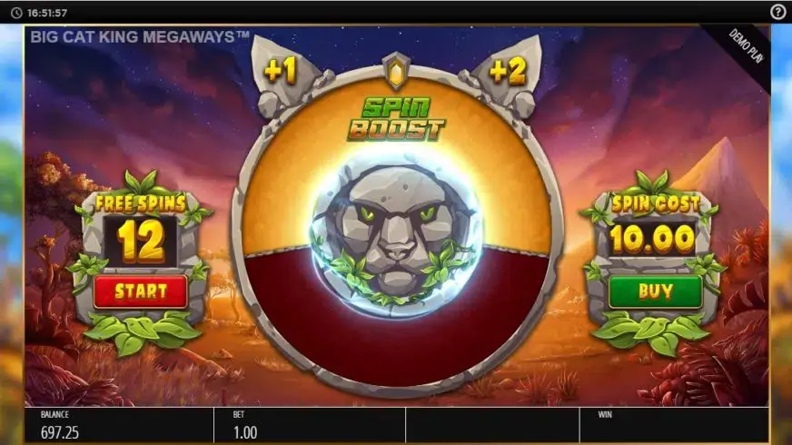 Big Cat King Megaways slot screenshot 3