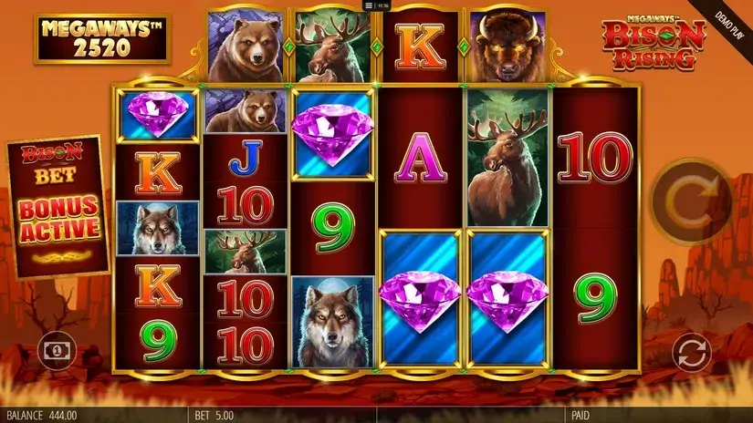 Bison Rising Megaways slot screenshot 3
