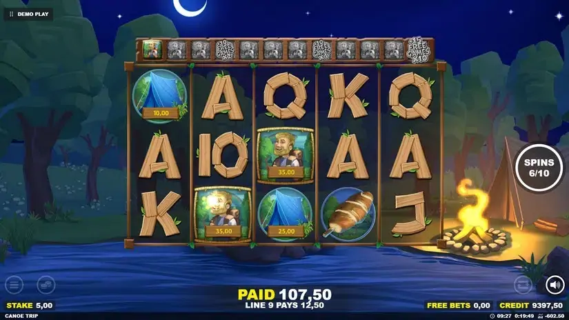 Canoe Trip slot screenshot 6