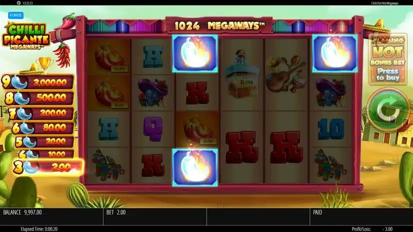 Chilli Picante Megaways slot screenshot 2