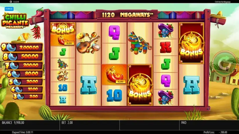 Chilli Picante Megaways slot screenshot 3