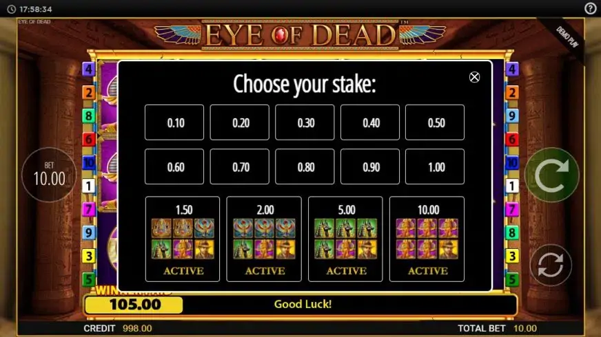 Eye of Dead slot screenshot 3