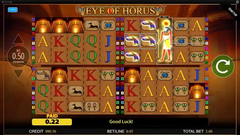 Eye of Horus Power 4 Slots slot screenshot 2