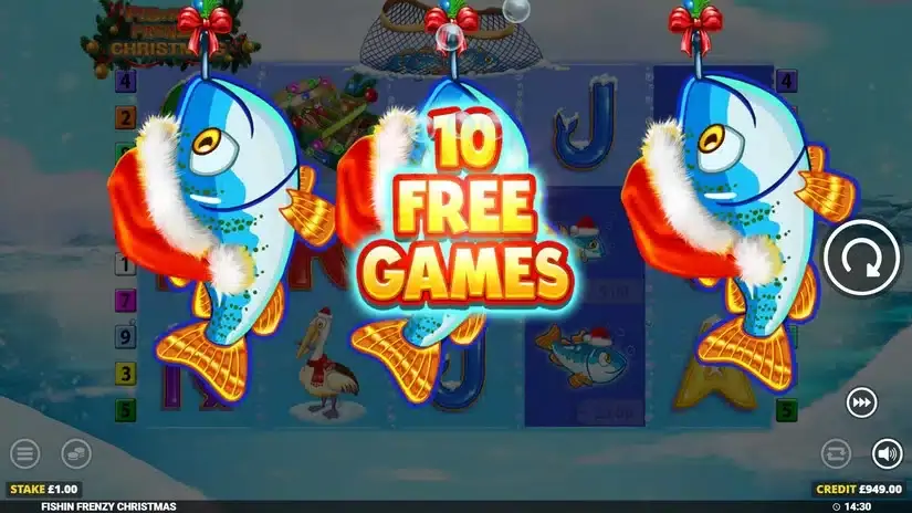 Fishin’ Frenzy Christmas slot screenshot 3