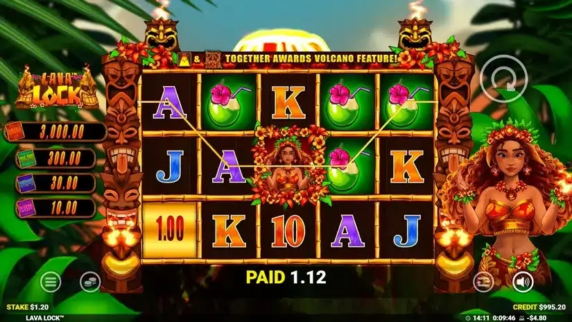 Lava Lock slot screenshot 4