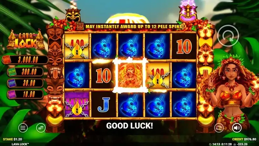 Lava Lock slot screenshot 2