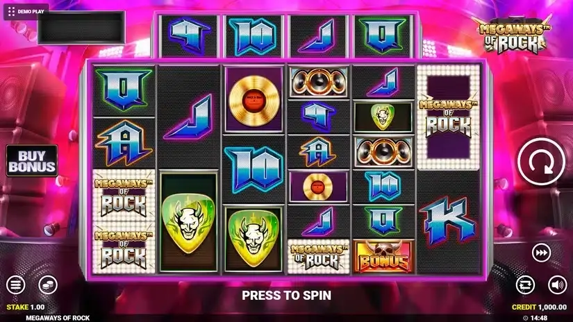Megaways of Rock slot screenshot 1