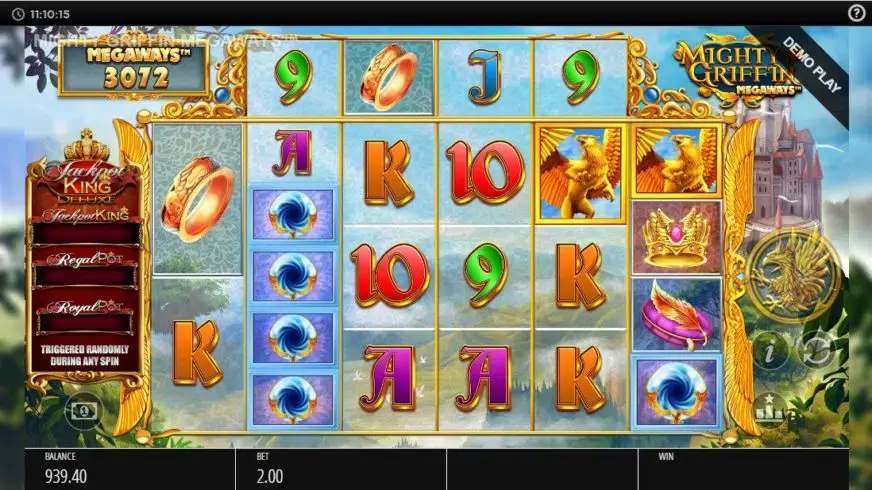 Mighty Griffin Megaways slot screenshot 4