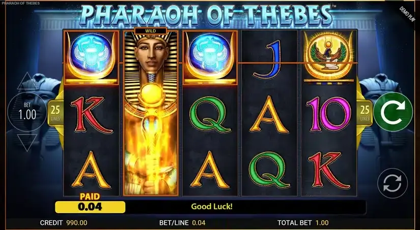 Pharaoh of Thebes slot screenshot 2