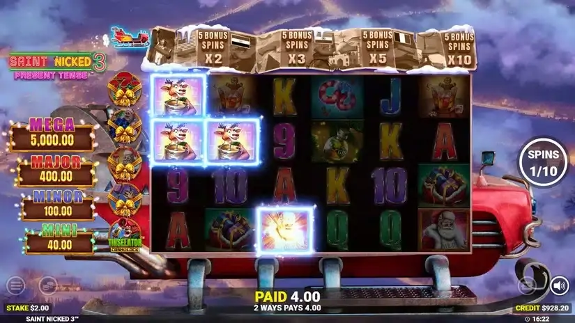 Saint Nicked 3 slot screenshot 2