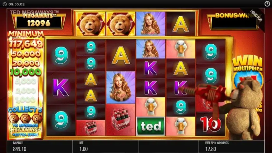 Ted Megaways slot screenshot