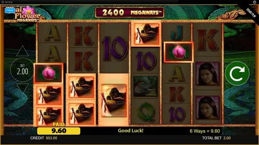 Thai Flower Megaways slot screenshot 4