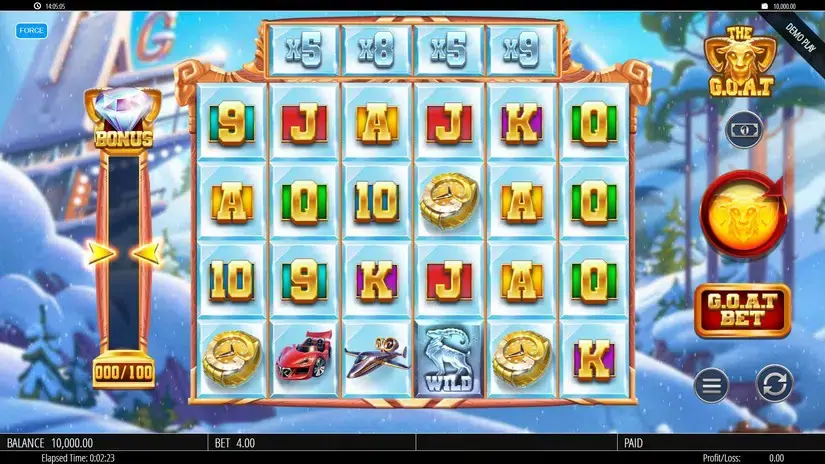 The G.O.A.T slot screenshot 1