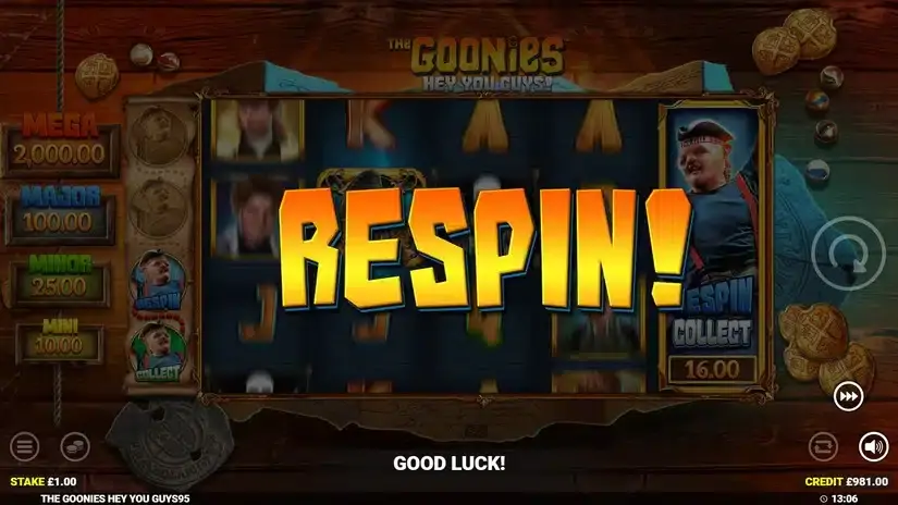 The Goonies Hey You Guys slot screenshot 4