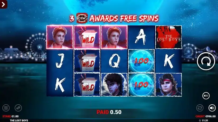The Lost Boys slot screenshot 2