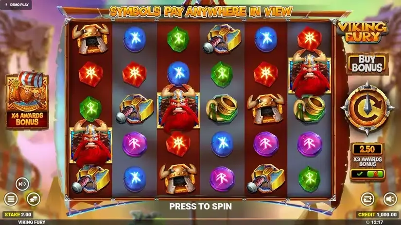 Viking Fury Spinfinity slot screenshot