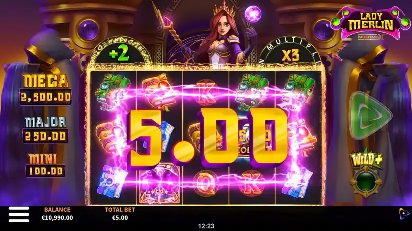 Lady Merlin MultiMax slot screenshot 3