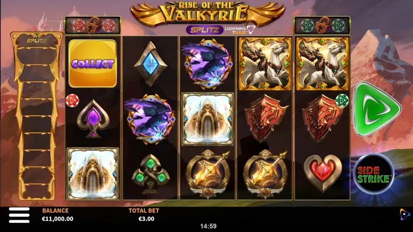 Rise of the Valkyrie Splitz™ Lightning Chase slot screenshot 1