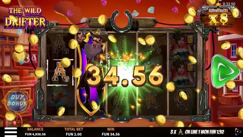 The Wild Drifter slot screenshot 3