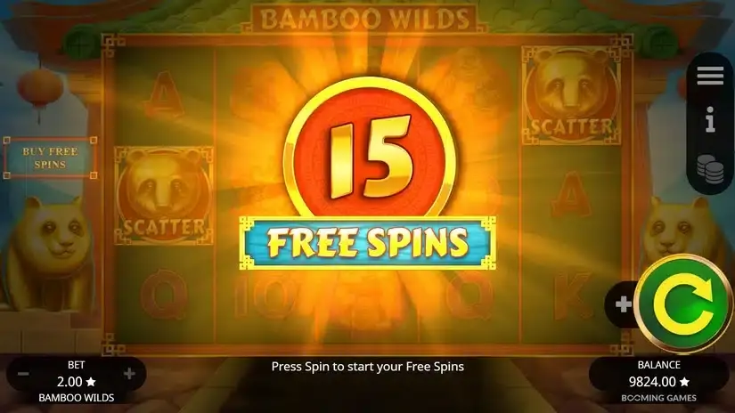 Bamboo Wild slot screenshot 4
