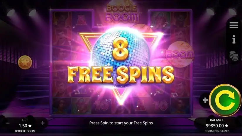 Boogie Boom slot screenshot 3