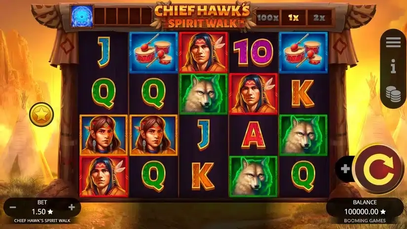 Chief Hawk’s Spirit Walk slot screenshot 1