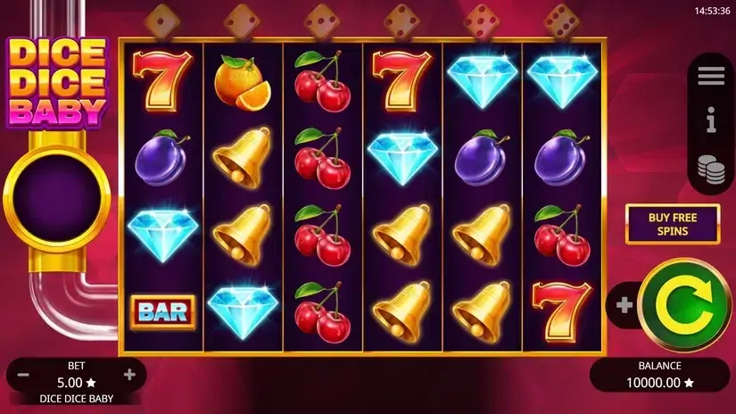 Dice Dice Baby slot screenshot 