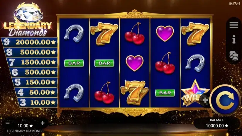 Legendary Diamonds slot screenshot 1