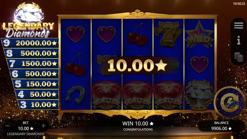 Legendary Diamonds slot screenshot 5