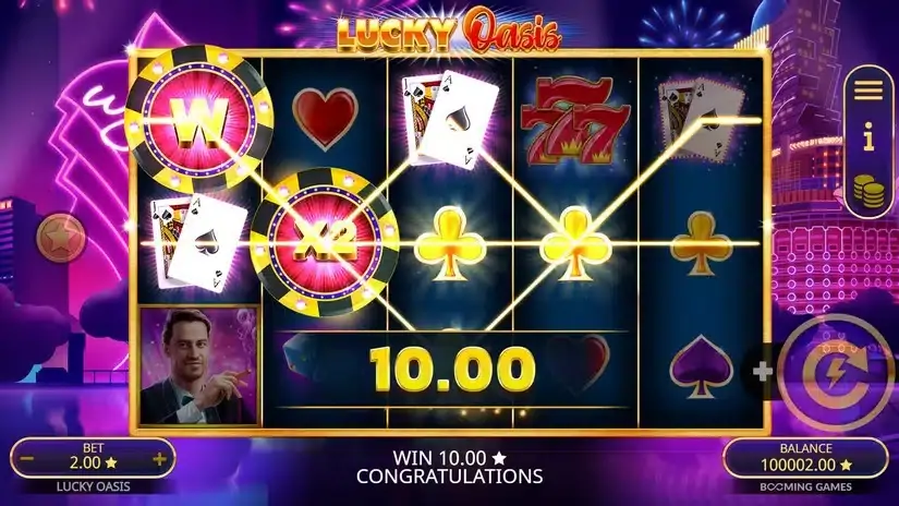 Lucky Oasis slot screenshot 2