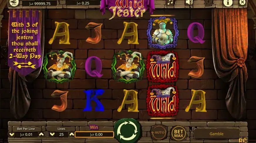 Wild Jester slot screenshot 1