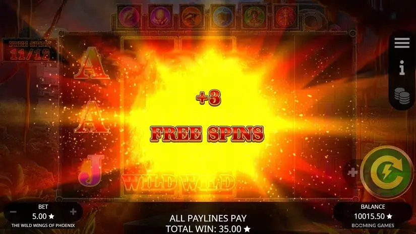 Wild Wings of Phoenix slot screenshot 6