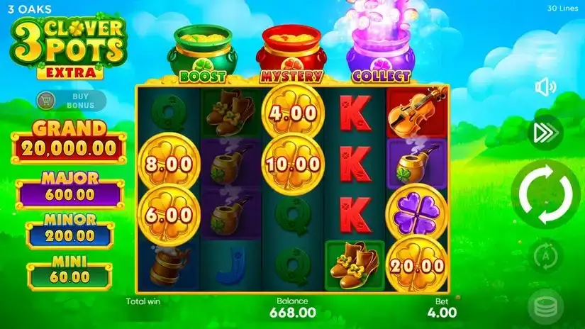 3 Clover Pots Extra slot screenshot 2