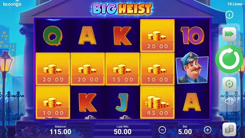 Big Heist slot screenshot 