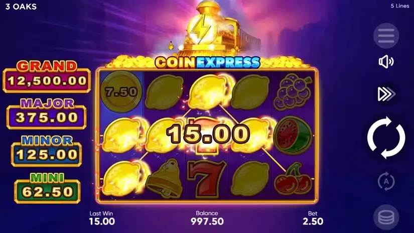 Coin Express slot screenshot 2