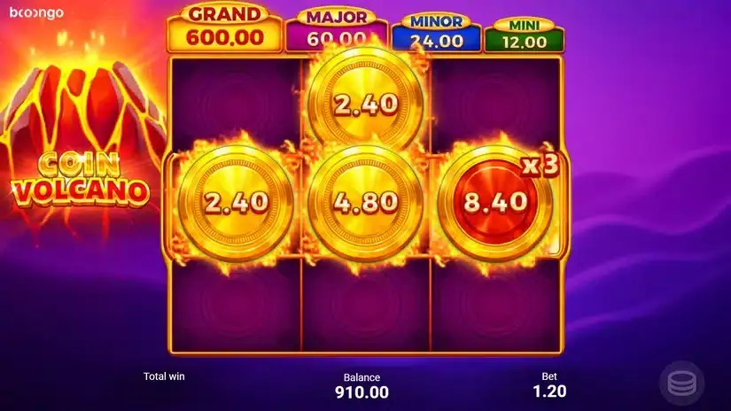 Coin Volcano slot screenshot 2
