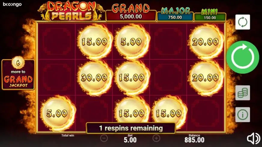 Dragon Pearls: Hold & Win slot screenshot