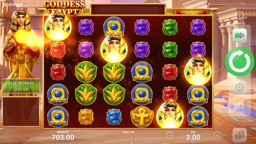 Goddess of Egypt slot screenshot 3