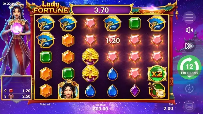 Lady Fortune slot screenshot 4