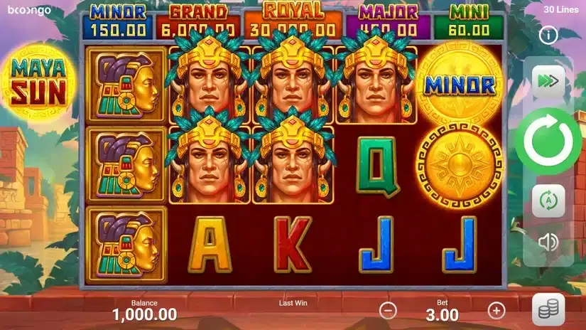Maya Sun slot screenshot 1